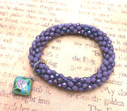 Continuous bangle - PURPLE with Dangle