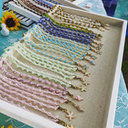 OCEAN LOVE CHOKER - Bohemian Chic - Sunny Pink  - Conch
