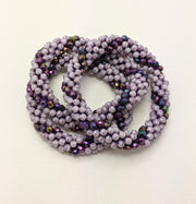 Continuous Bangle Bracelet - Lavender Swirl