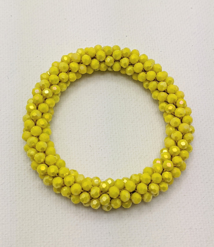 Continuous bangle bracelet - Lemon Drops