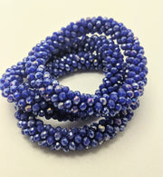 Continuous bangle bracelet - Cobalt Shimmer