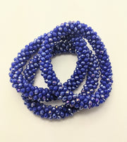 Continuous bangle bracelet - Cobalt Shimmer