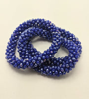 Continuous bangle bracelet - Cobalt Shimmer