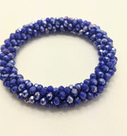 Continuous bangle bracelet - Cobalt Shimmer