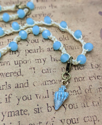 OCEAN LOVE CHOKER - Bohemian Chic - Beach Day Sky Conch