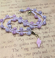 OCEAN LOVE CHOKER - Bohemian Chic - Pink-n-Purple  - Conch