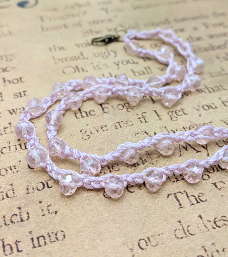 OCEAN LOVE CHOKER - Bohemian Chic - Sunny Pink  - Conch