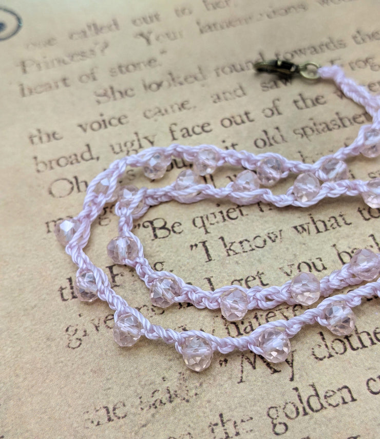 OCEAN LOVE CHOKER - Bohemian Chic - Sunny Pink  - Conch