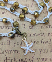 OCEAN LOVE CHOKER - Bohemian Chic - Golden Hour  - Starfish