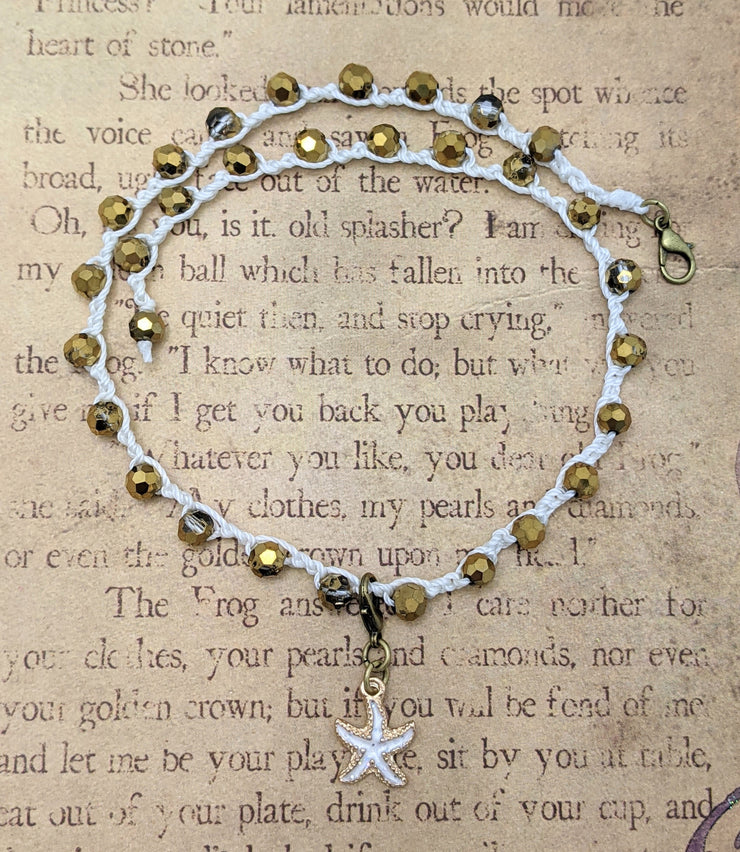 OCEAN LOVE CHOKER - Bohemian Chic - Golden Hour  - Starfish