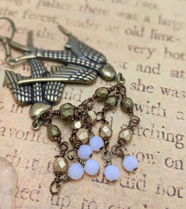 Serenity Earrings - Ombre and Ice Pink Crystals