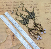 Serenity Earrings - Ombre and Ice Pink Crystals