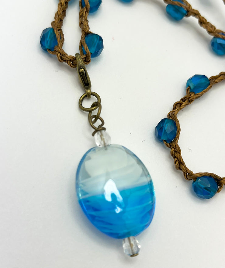 Bohemian Chic Mask Chain - Sand & Waves vibe