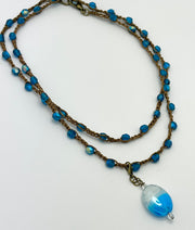 Bohemian Chic Mask Chain - Sand & Waves vibe