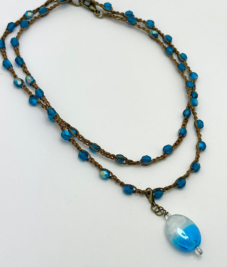 Bohemian Chic Mask Chain - Sand & Waves vibe