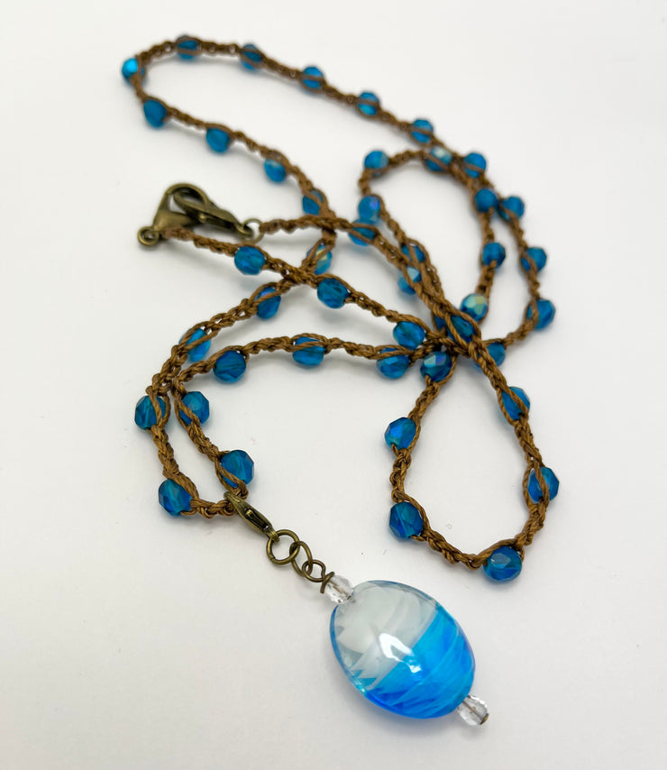 Bohemian Chic Mask Chain - Sand & Waves vibe