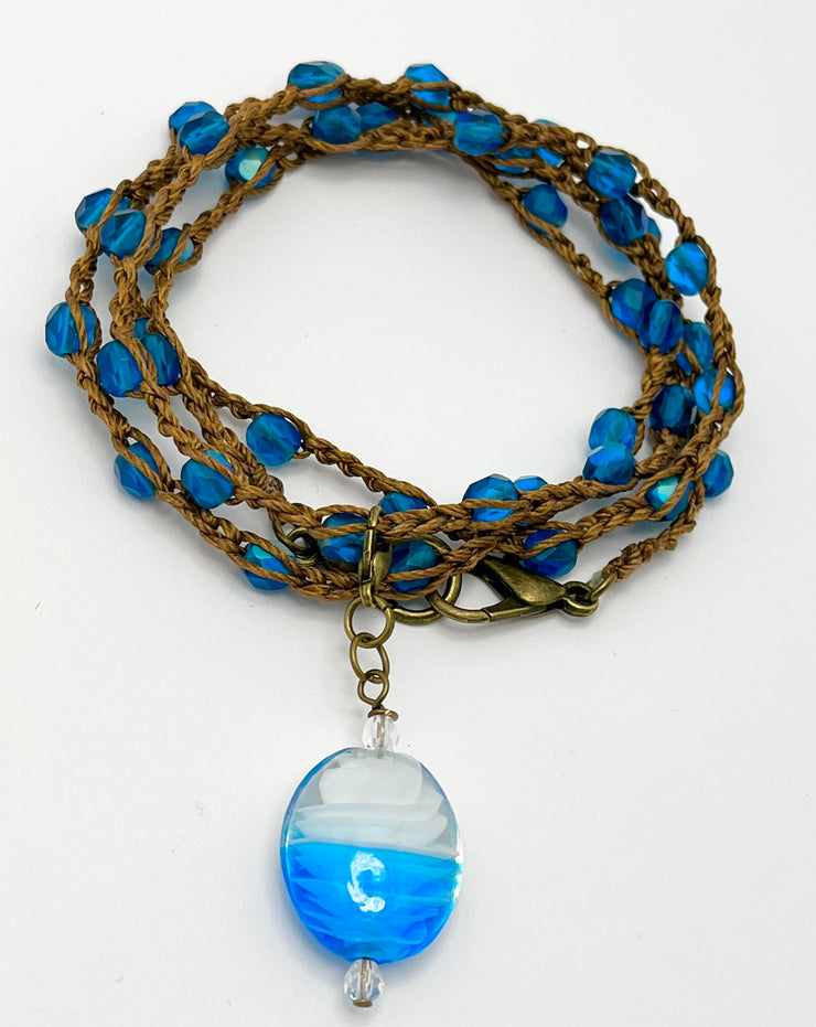 Bohemian Chic Mask Chain - Sand & Waves vibe
