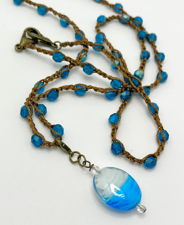 Bohemian Chic Mask Chain - Sand & Waves vibe